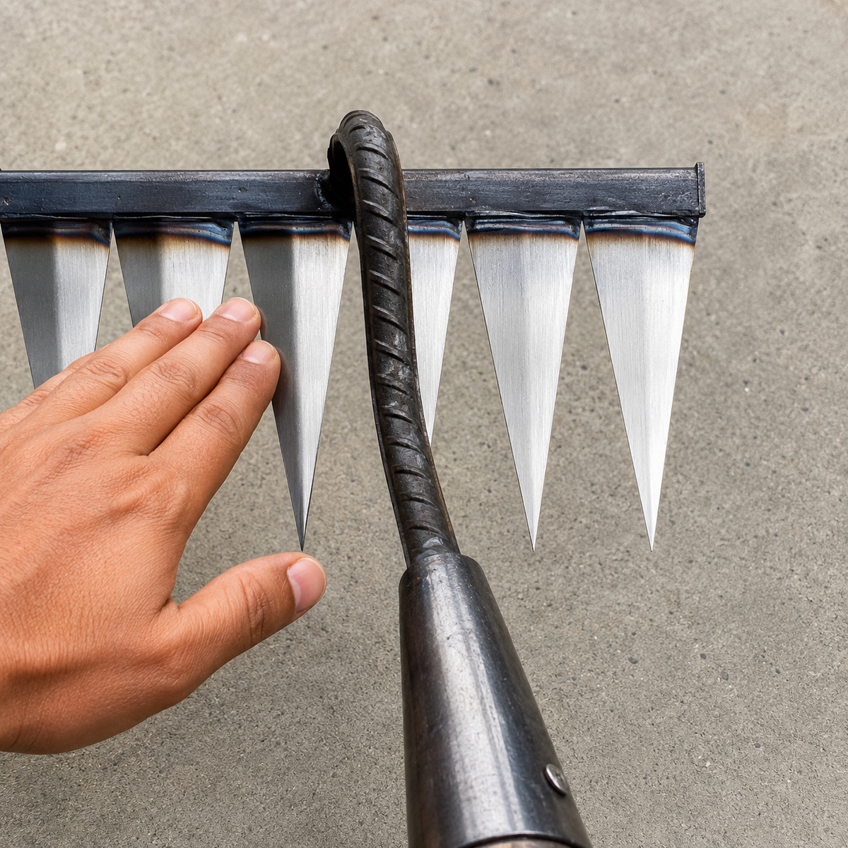 Reeso™ Iron Garden Rake – Heavy-Duty Gardening Weeding Tool