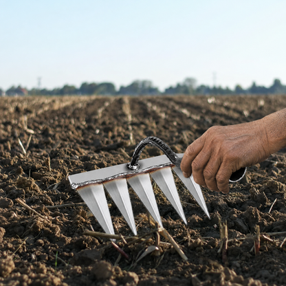 Reeso™ Iron Garden Rake – Heavy-Duty Gardening Weeding Tool