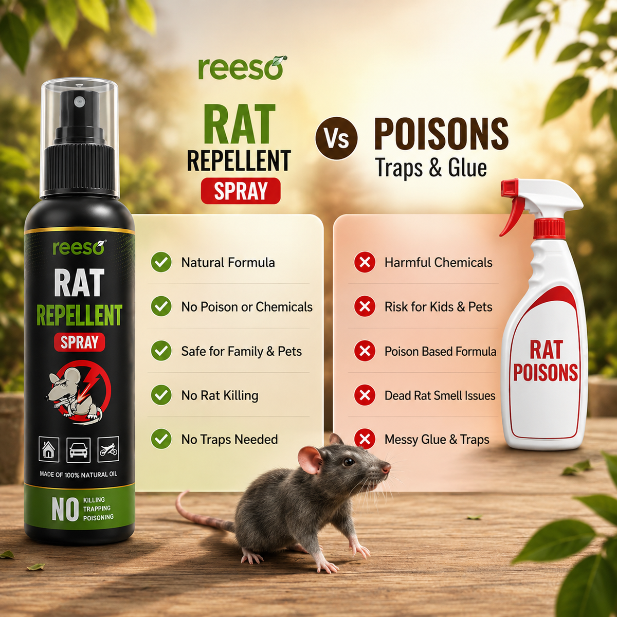 Reeso™ Natural Rat Repellent Spray - Buy 1 get 2 Free