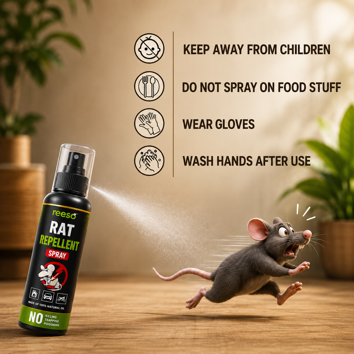 Reeso™ Natural Rat Repellent Spray - Buy 1 get 2 Free