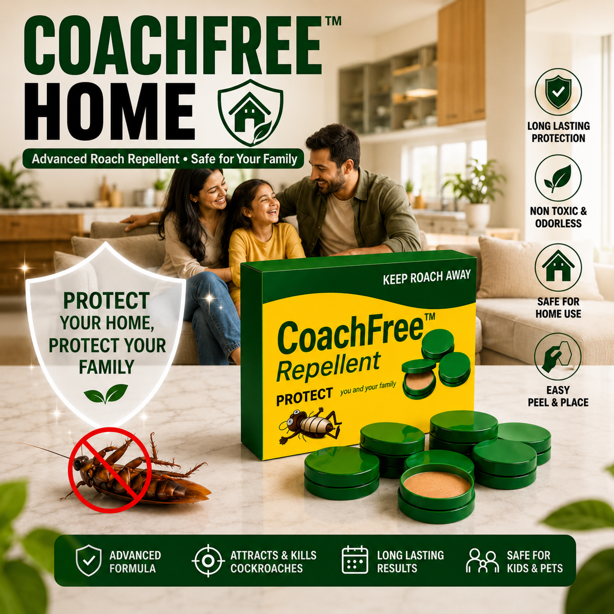 CoachFree™ (Buy 1 get 1 free) – Powerful Cockroach Killer Gel