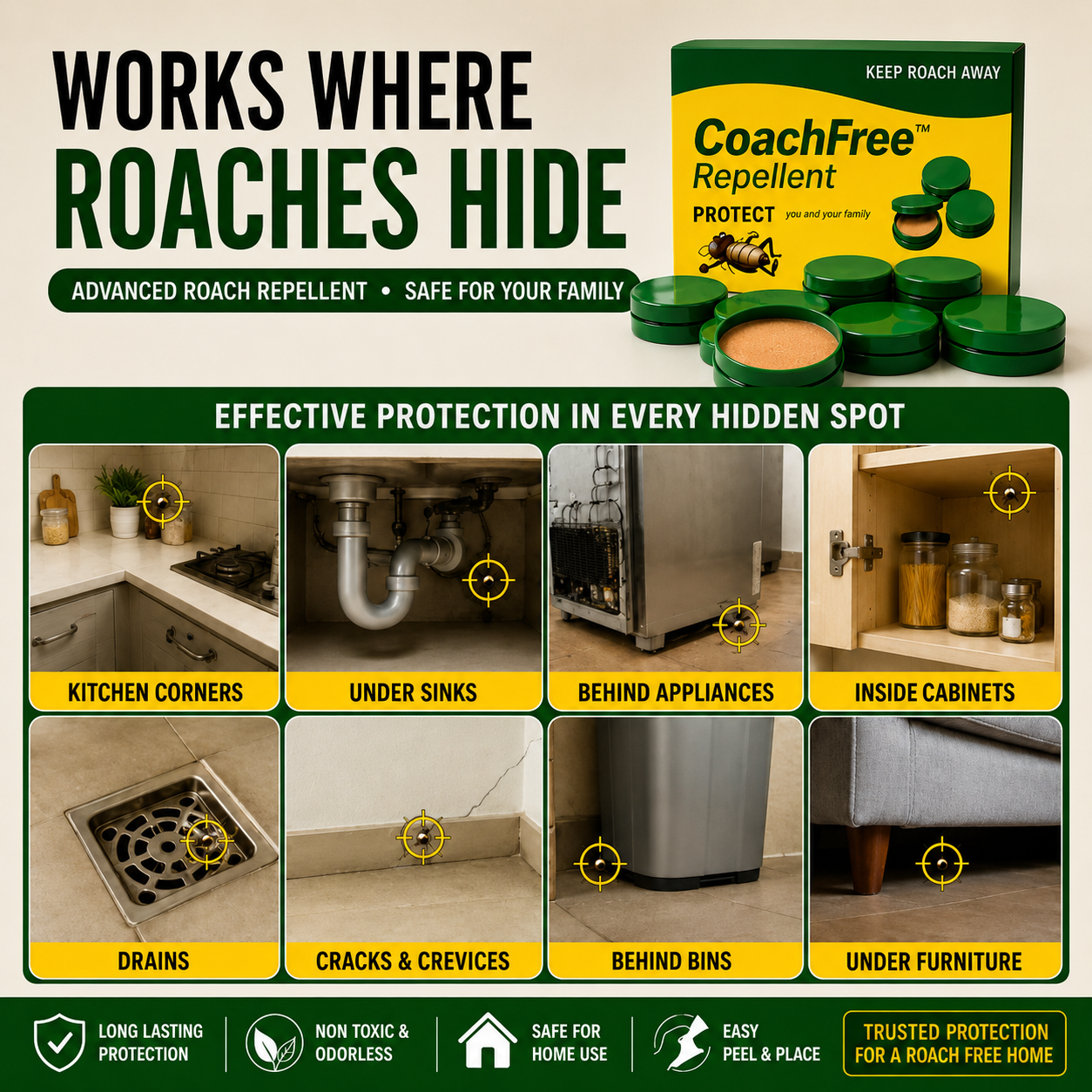 CoachFree™ (Buy 1 get 1 free) – Powerful Cockroach Killer Gel