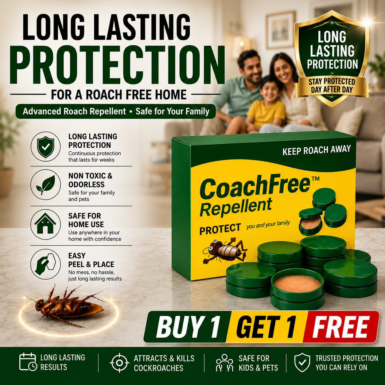 CoachFree™ (Buy 1 get 1 free) – Powerful Cockroach Killer Gel