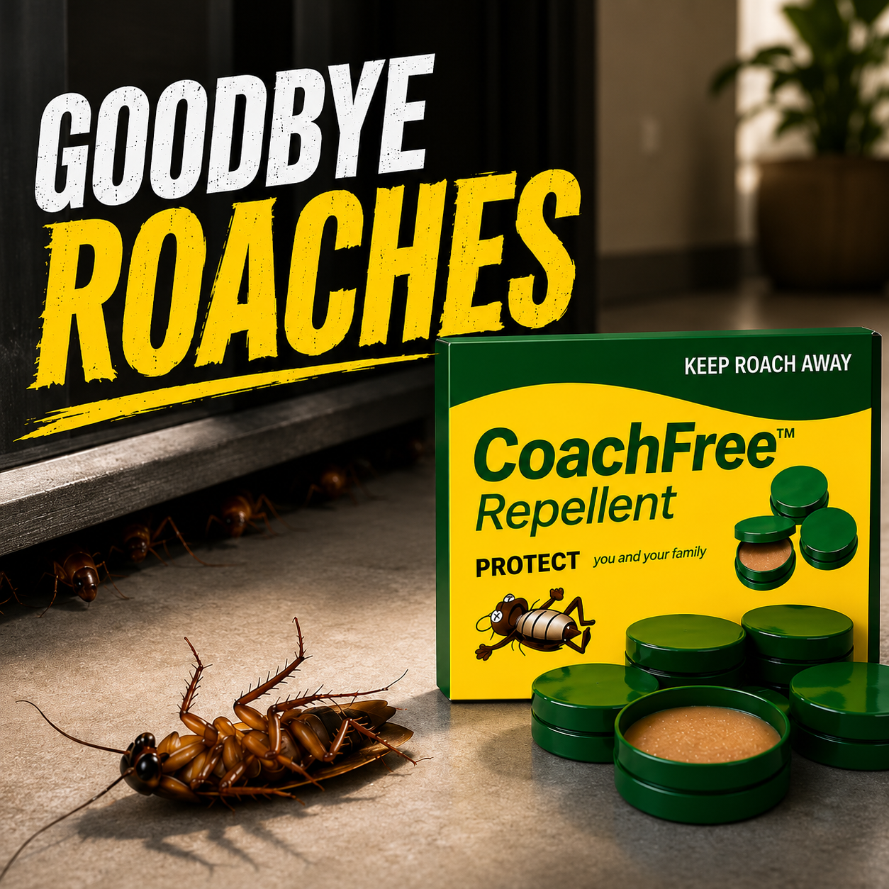 CoachFree™ (Buy 1 get 1 free) – Powerful Cockroach Killer Gel