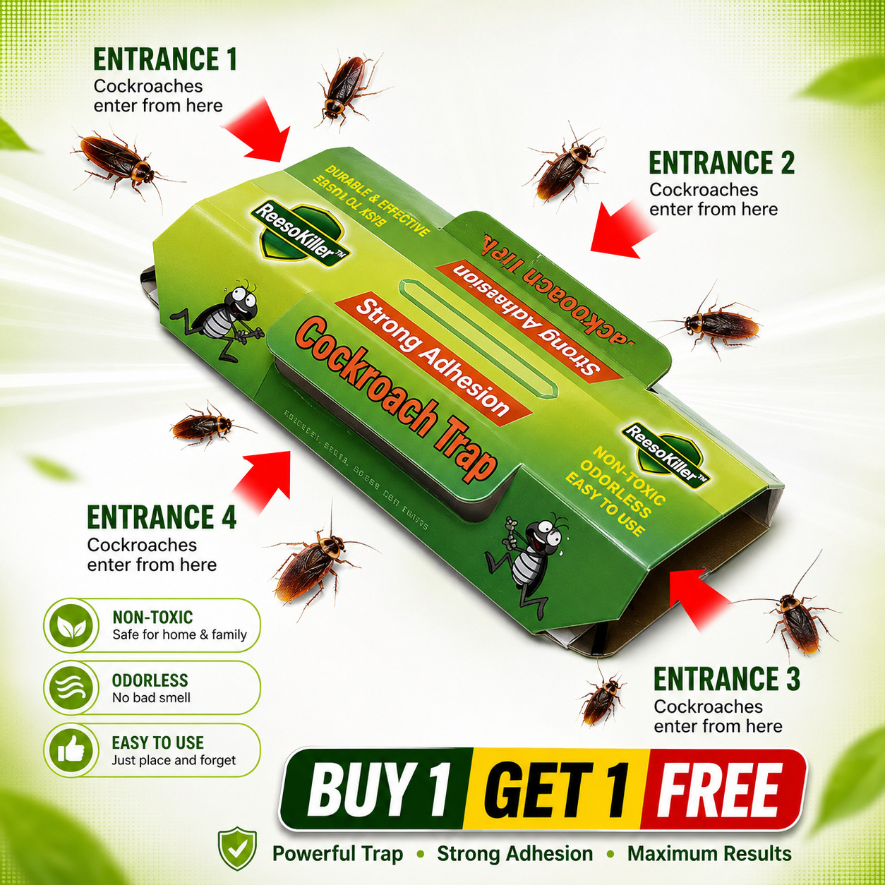 ReesoKiller™ Sticky Trap – Clean & Chemical-Free (10 PCS)