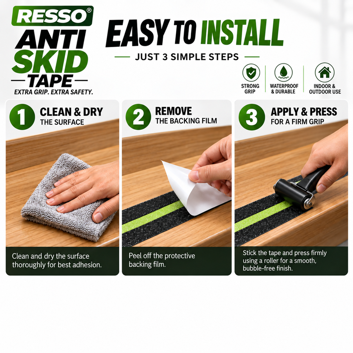 SafeStep™ Anti-Skid Tape – Pack of 2