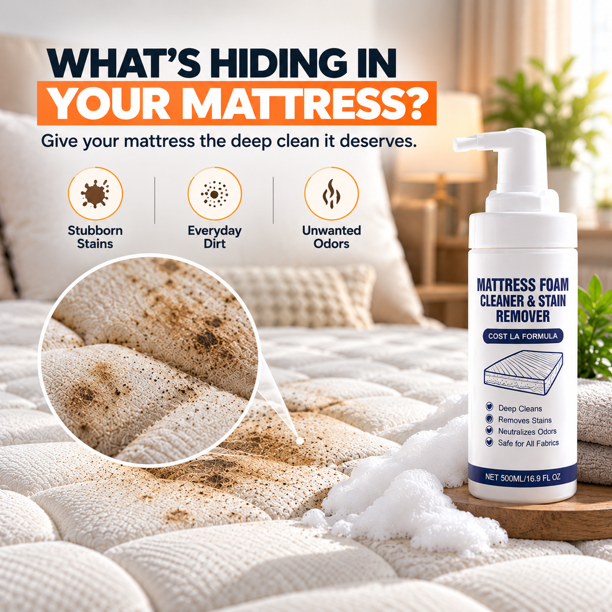FreshSleep™ Mattress Cleaning Foam (Pack Of 2)