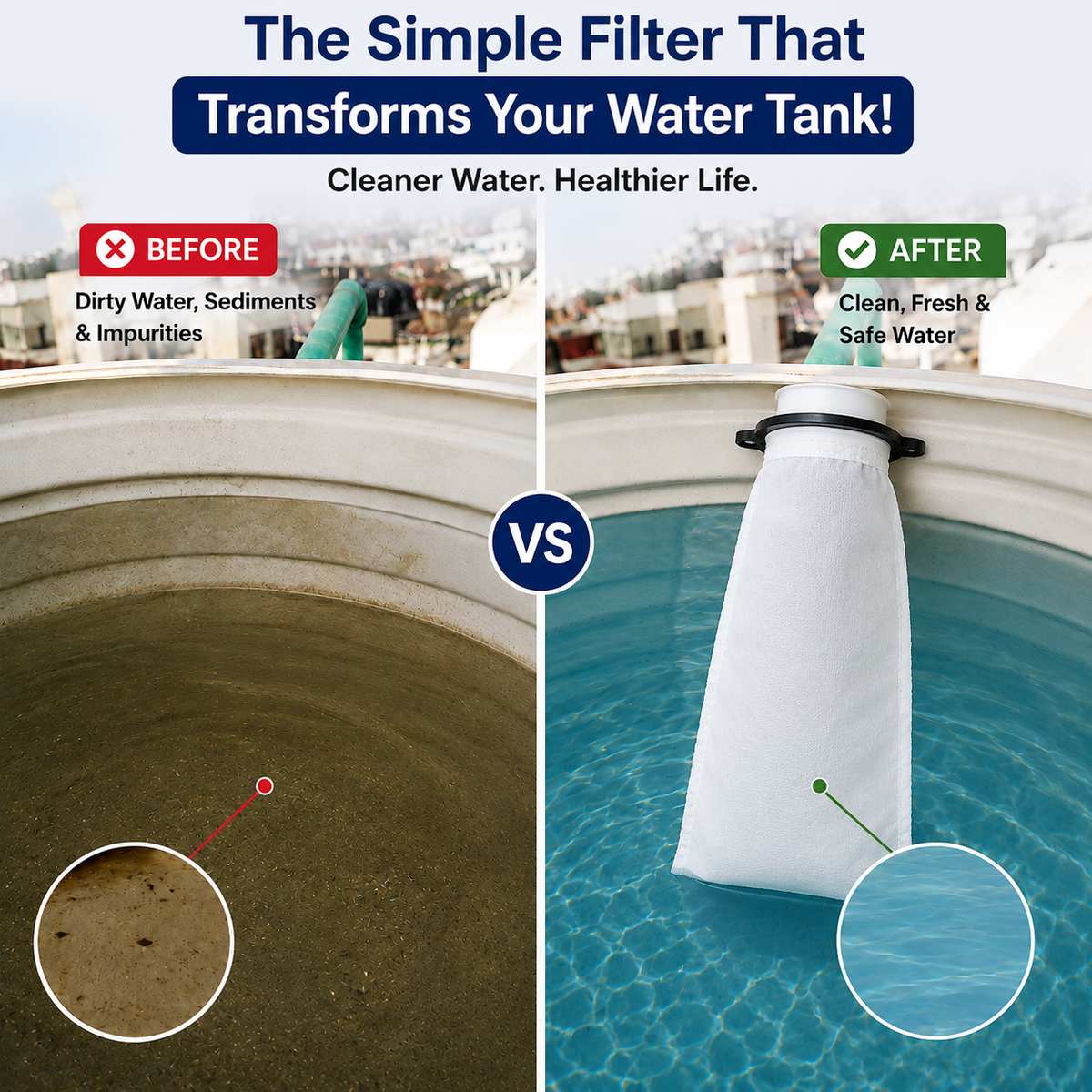 TankGuard™ 5 Micron Water Tank Inlet Filter | Buy 1 Get 2 Free
