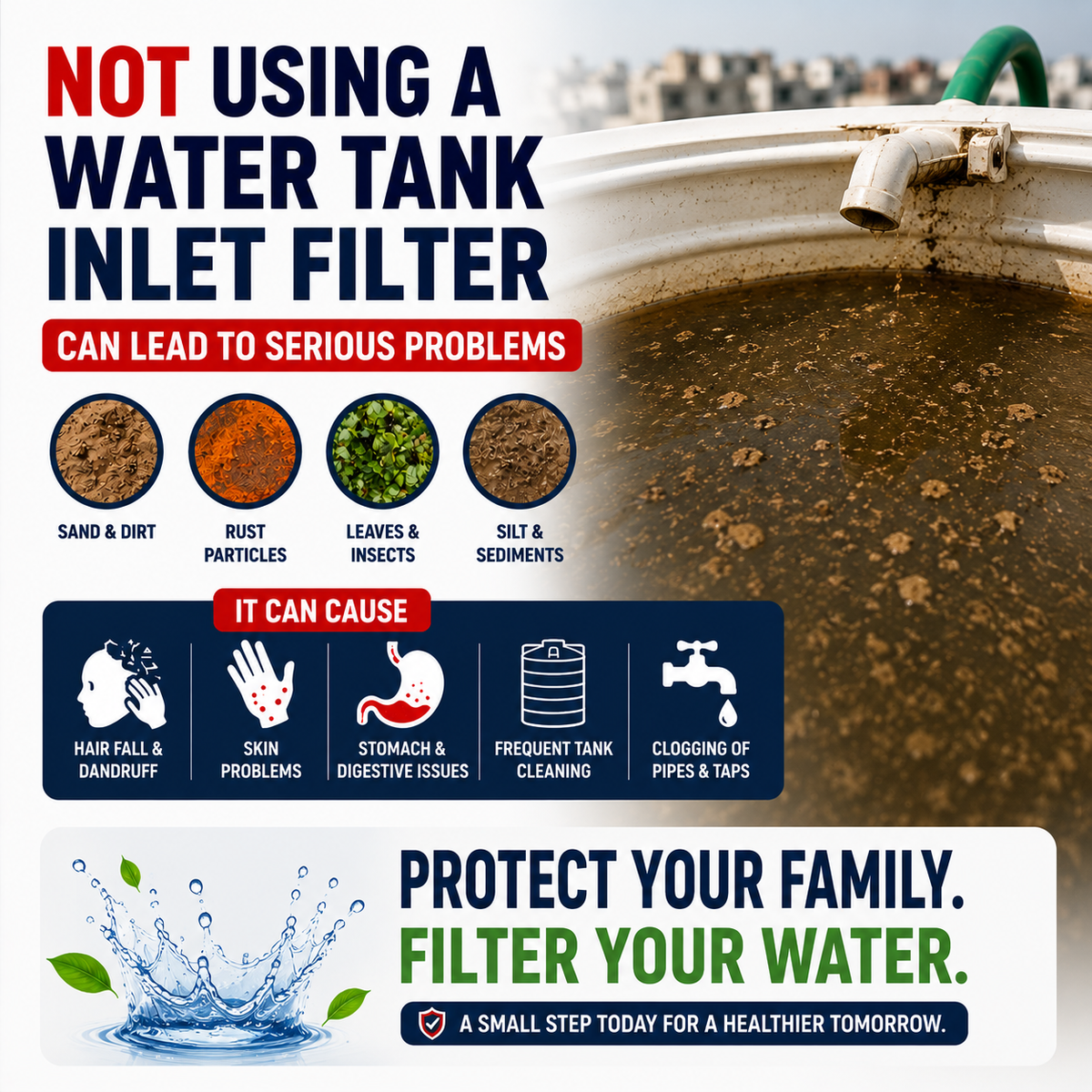 TankGuard™ 5 Micron Water Tank Inlet Filter | Buy 1 Get 2 Free