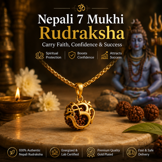 Nepali 7 Mukhi Rudraksha – Carry Faith, Confidence & Success