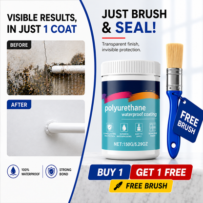 CrystalSeal™ Waterproof Invisible Glue(Pack of 2) + Free Brush