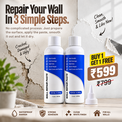 Reeso™ WallFix Pro Crack Repair Paste (Pack of 2)