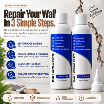 Reeso™ WallFix Pro Crack Repair Paste (Pack of 2)