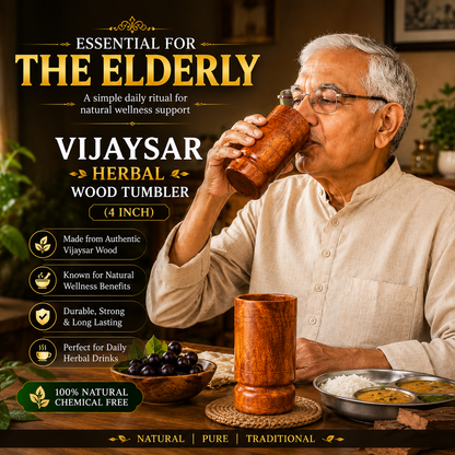 Sacred Jamun™ Natural Wood Water Glass