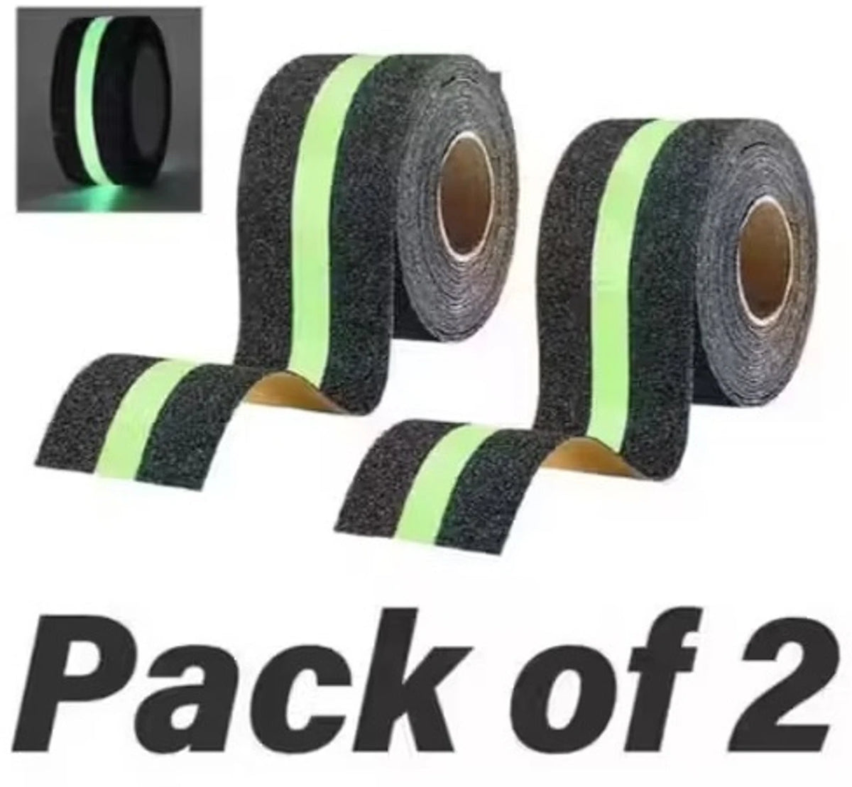 Green Stripe Anti Slip Grip Tape - 5 Mtr (Pack of 2)