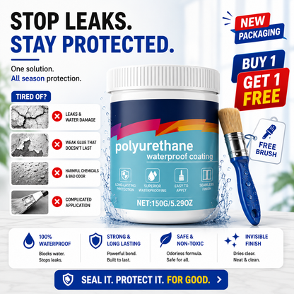 CrystalSeal™ Waterproof Invisible Glue(Pack of 2) + Free Brush