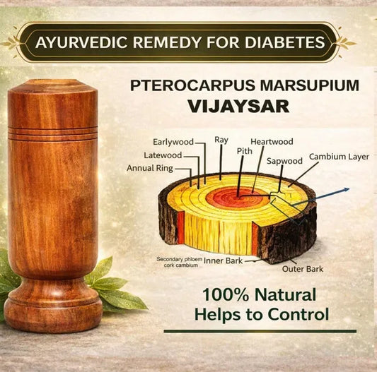 100% Natural Jamun Wood Drinking Glass